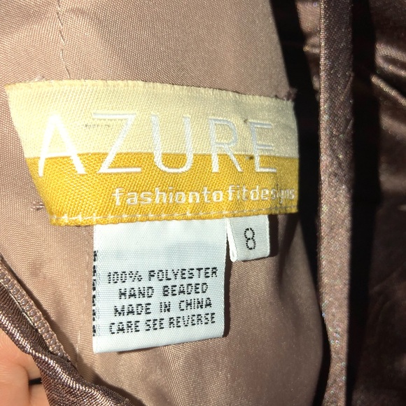 AZURE BROWN FORMAL DRESS - Picture 6 of 6